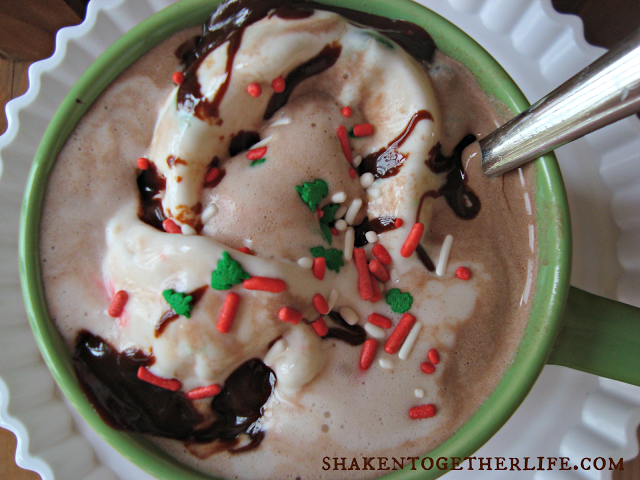 hot chocolate floats top