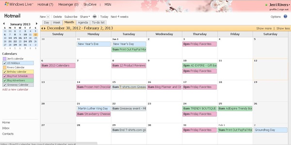 Outlook Calendar