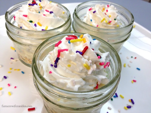 Cake Batter No-Bake Cheesecake