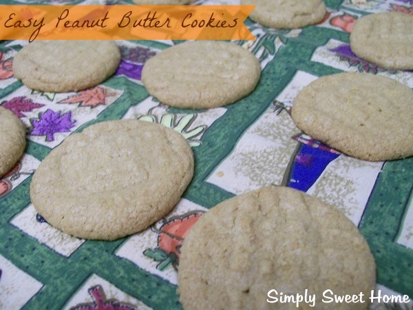 Easy Peanut Butter Cookies