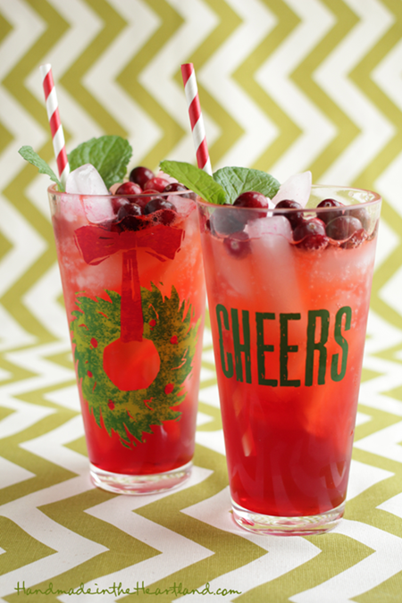 Cranberry Mint Holiday Punch