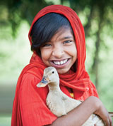 Girl and Duck