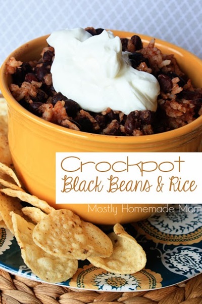 Crock Pot Black Beans and Rice