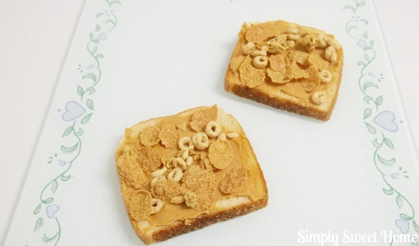 Peanut Butter Cereal Toast