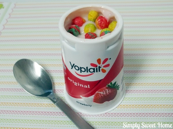 Yogurt with Trix