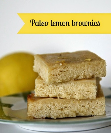 Paleo Lemon Brownies