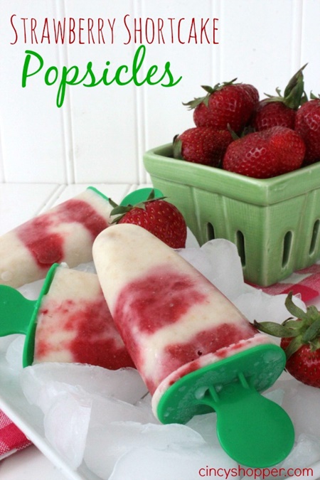 Strawberry Shortcake Popsicles