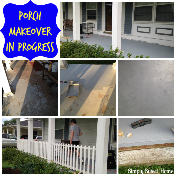 Porch Makeover in Progress