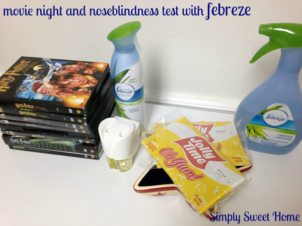 movie night with febreze