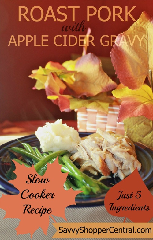 Roast Pork with Apple Cider Gravy