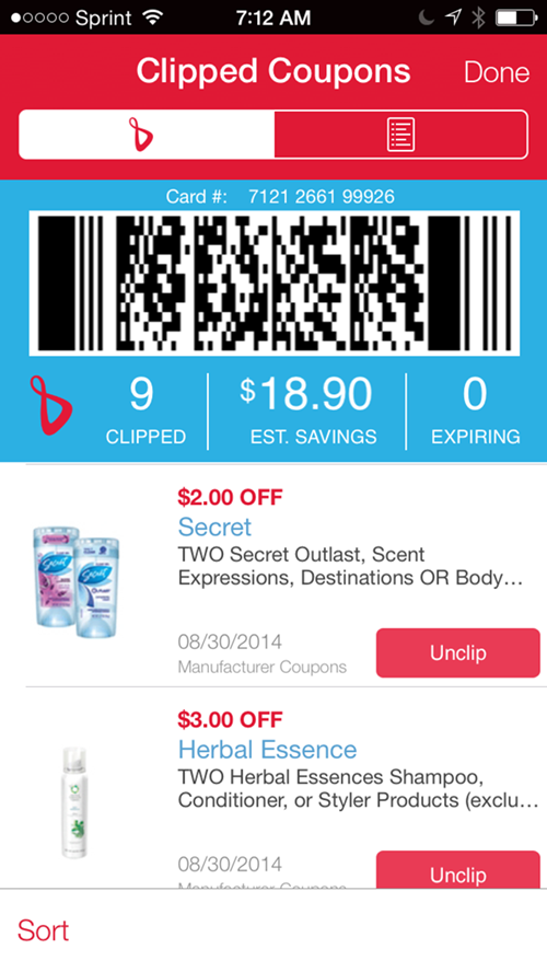 Walgreens Paperless Coupons