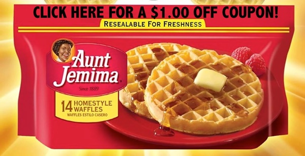 Aunt Jemima Frozen Waffle Coupon Image
