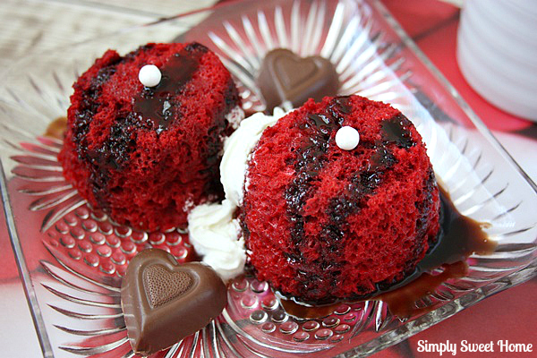 Red Velvet Mug Cakes