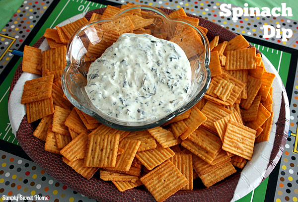 Spinach Dip with Cheez-Its