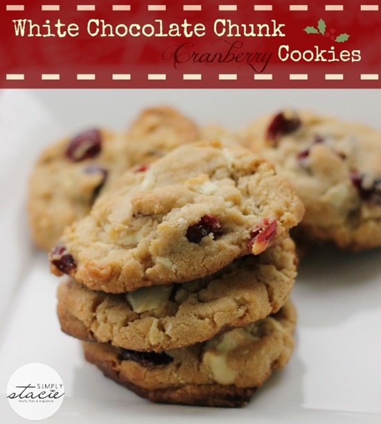 White Chocolate Chunk Cranberry Cookies