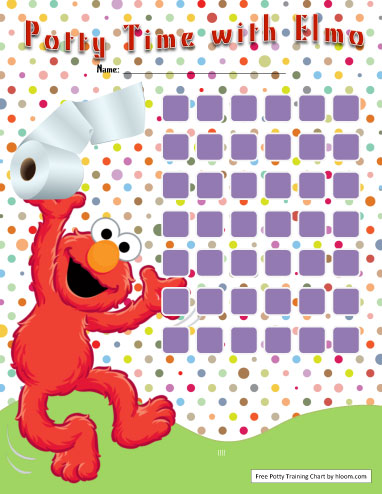 Elmo Potty Training Chart