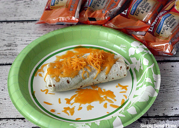 El Monterey Egg Sausage and Cheese Burrito