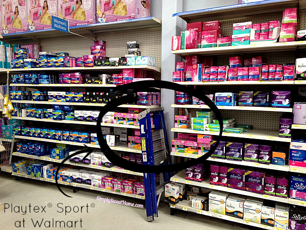 Playtex Sport at Walmart