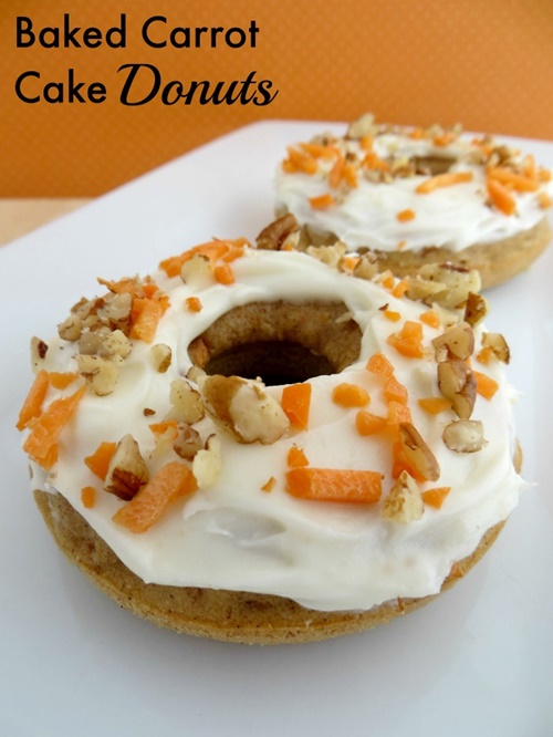 Baked Carrot Cake Donuts