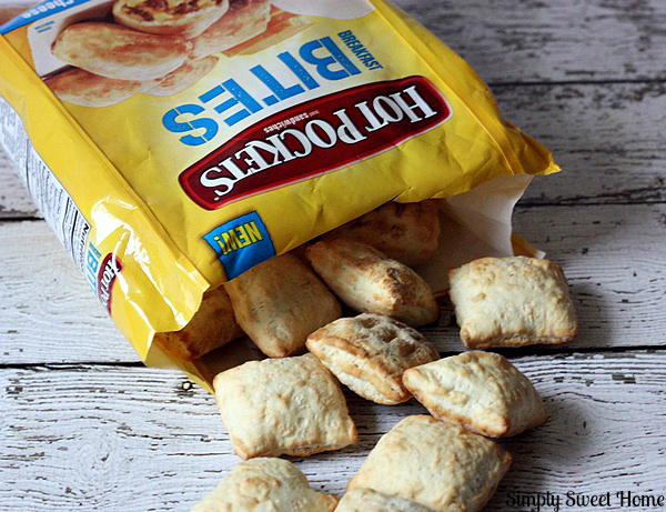 Hot Pockets Bites out of Package
