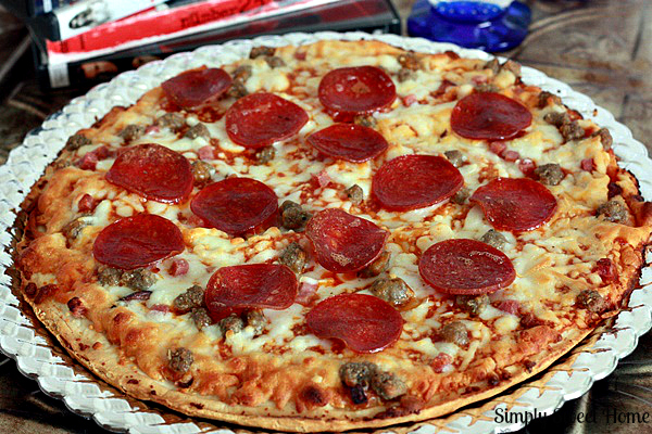 Tonys 3 Meat Pizza