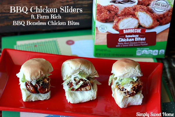 BBQ Chicken Sliders with Farm Rich