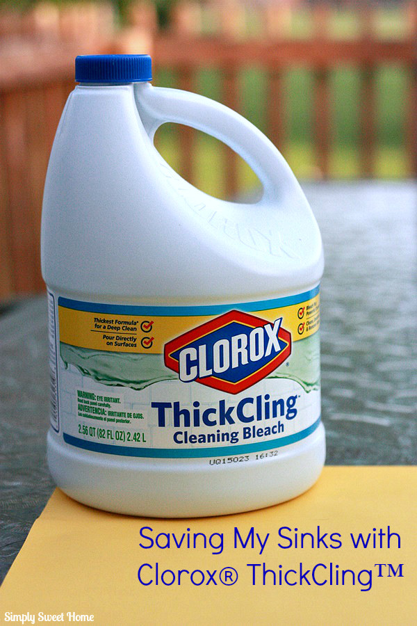 Saving My Sinks with Clorox