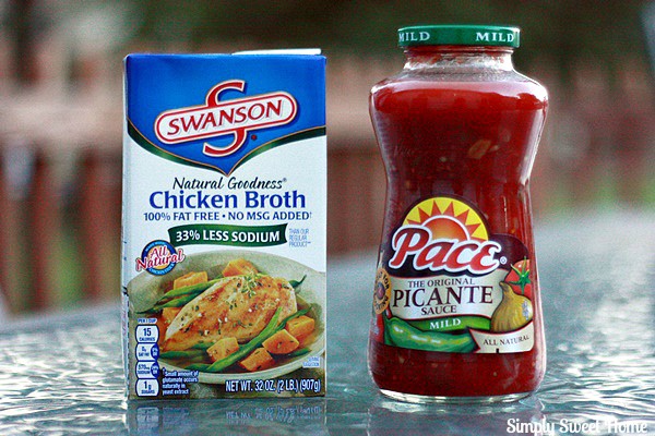 Swanson Broth and Pace Picante Sauce
