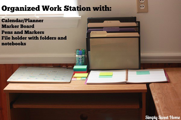 Organized Work Station