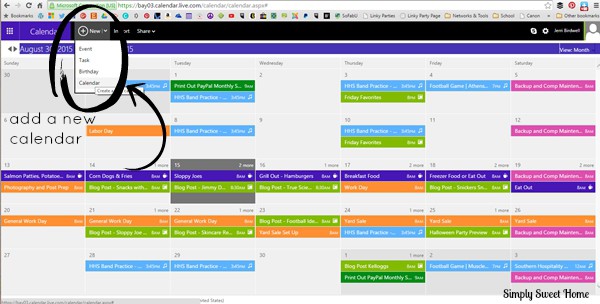 Add A New Calendar