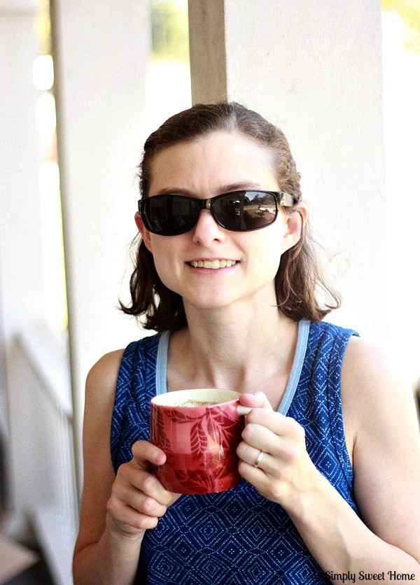 Drinking Almond Hot Chocolate
