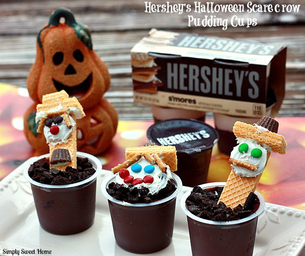 Hersheys Halloween Scarecrow Pudding Cups