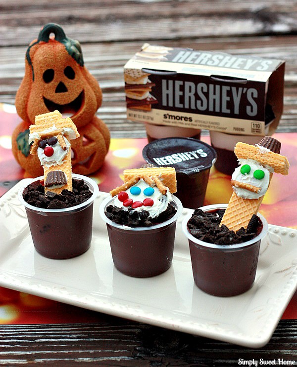 Scarecrow Pudding Cups
