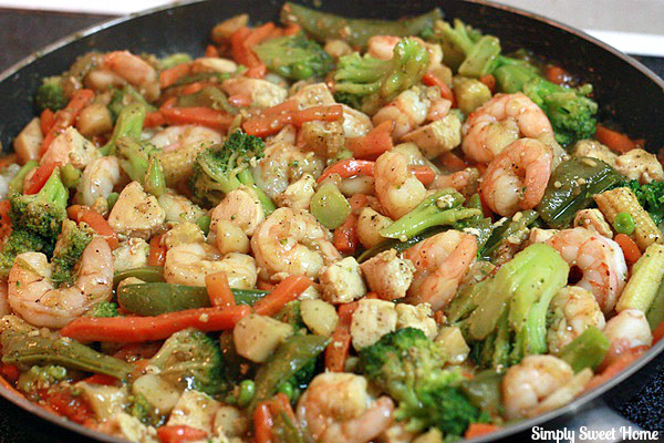 Chicken and Shrimp Stir Fry