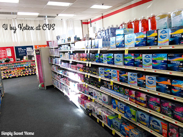 Feminine Hygiene Aisle at CVS