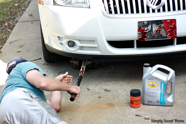 Jacking up the Car
