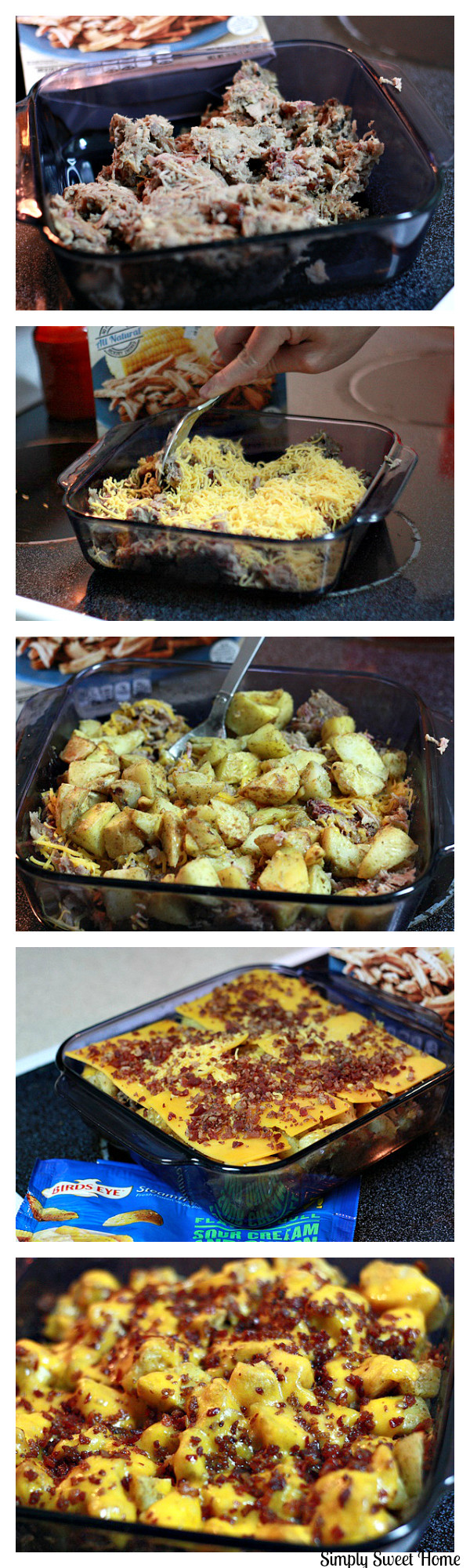 Pork Potato Casserole Process