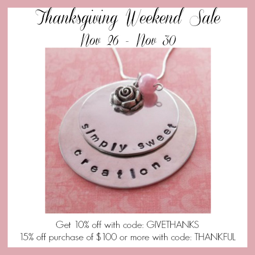 Thanksgiving Weekend Sale