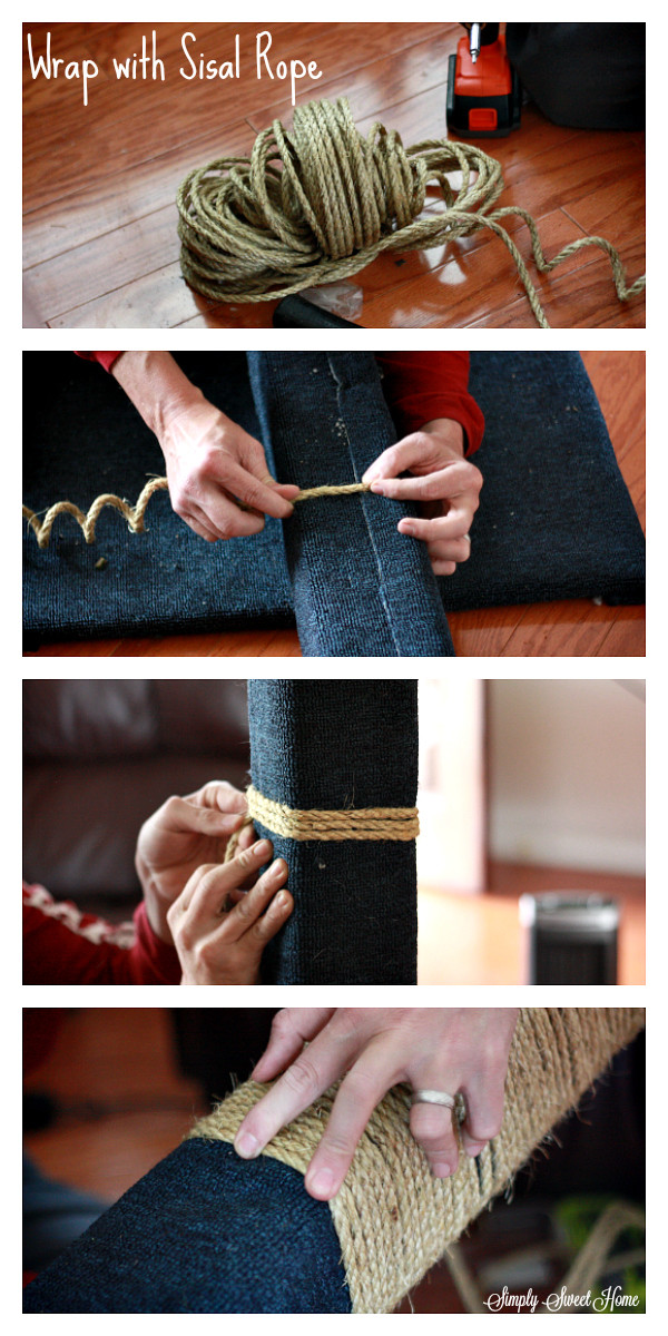 Wrap with Sisal Rope
