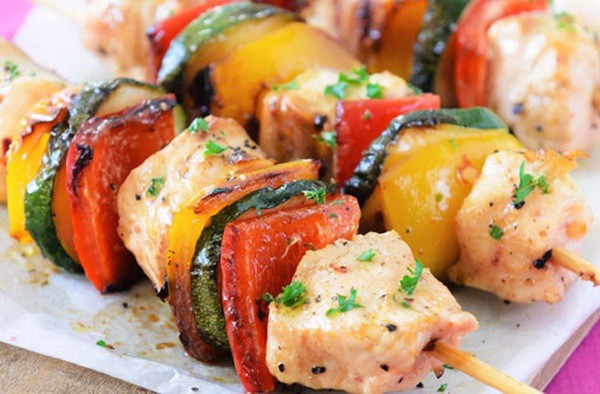 Easy Lemon Chicken Kebobs