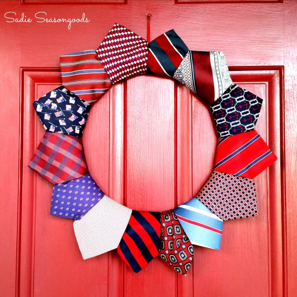 4th of July Tie Wreath
