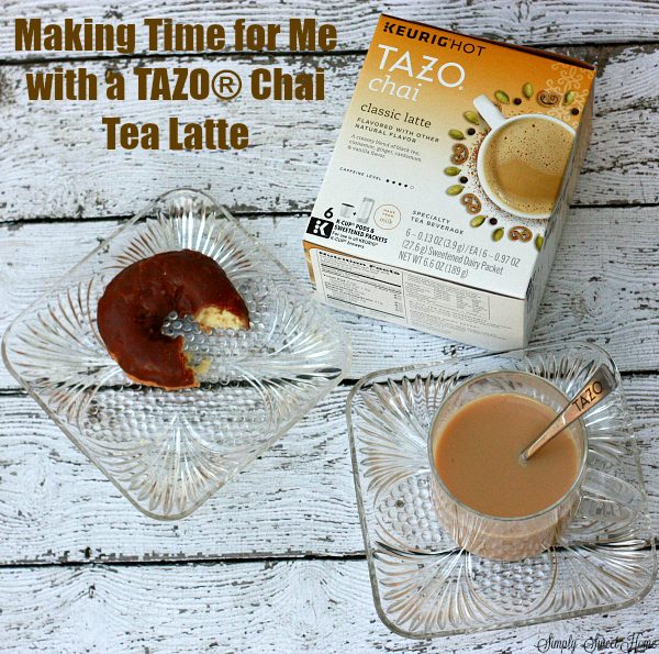 Making Time for Me with a Tazo Chai Tea Latte