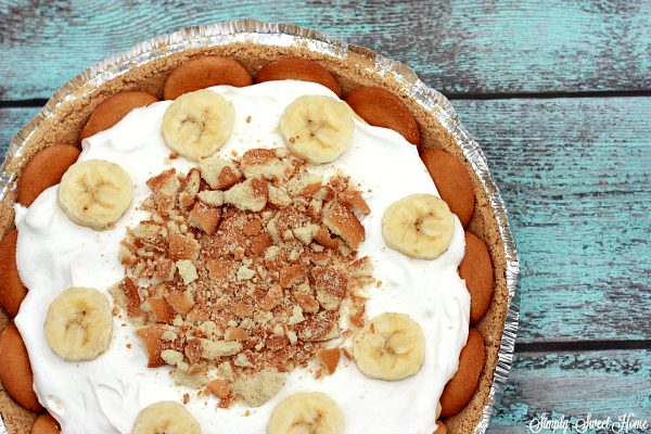No Bake Banana Pudding Pie