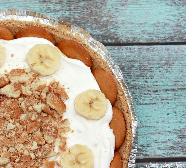 No Bake Southern Banana Pudding Pie