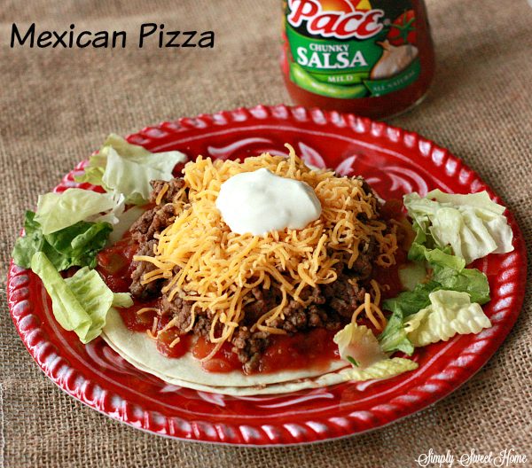 Mexican Pizza with Pace Salsa