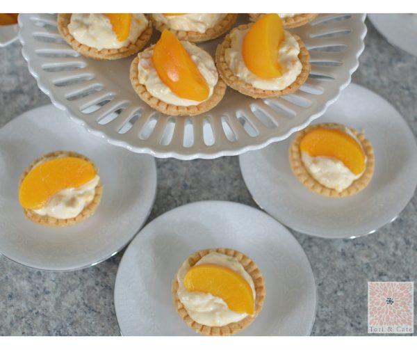 Peaches and Cream Cheese Tarts