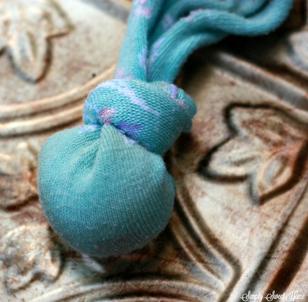 Sock toy step 2