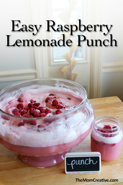 Easy Raspberry Lemonade Punch