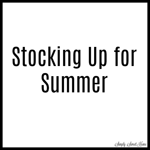 stocking up for summer