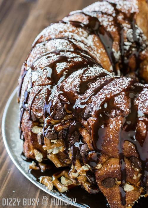 Chocolate Pretzel Monkey Bread